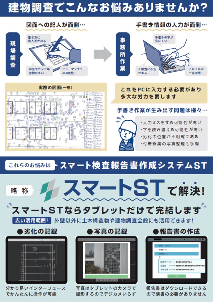 [パンフレット]スマートSTかんたん紹介 | 建築物・構造物の安全性を調査・計画・修繕する会社｜ 有限会社スギテック